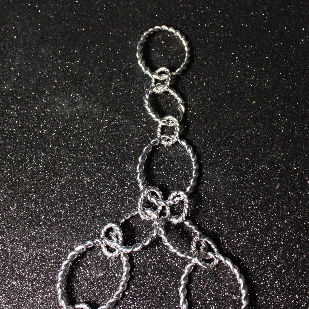 NWT Chico's Silver Twist Braided Necklace - Picture 4 of 8